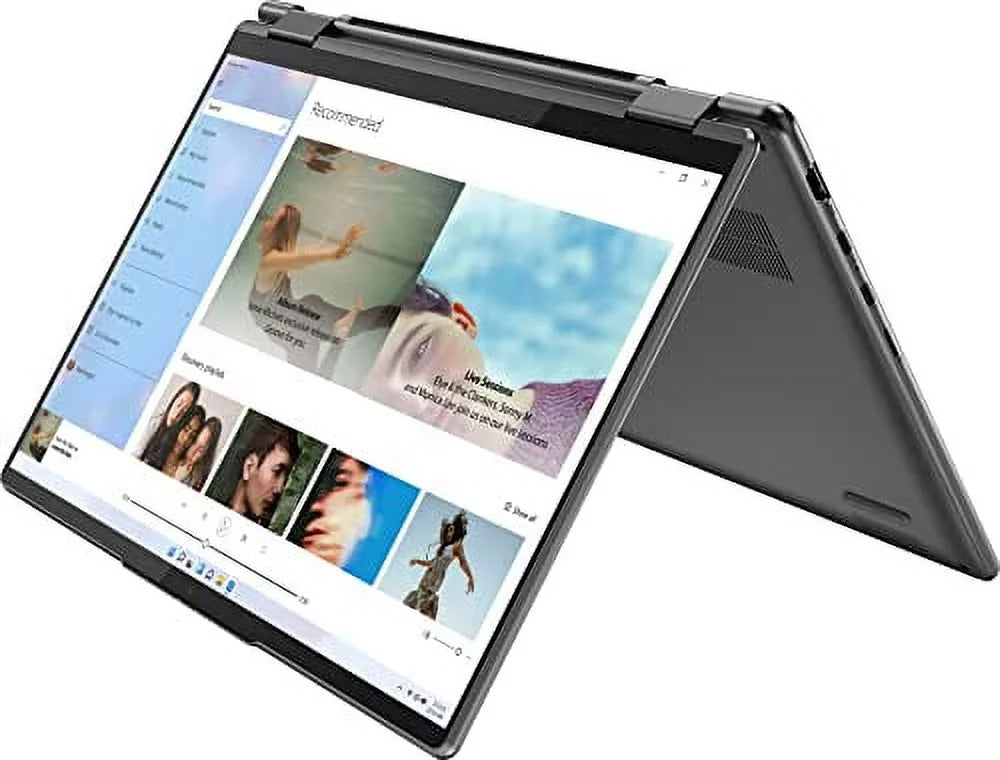 2022 LENOVO Yoga 7i 2-in-1 Laptop 14 2.2K Touchscreen Intel EVO Platform 12th Core i5-1235U Iris Xe Graphics 8GB RAM 512GB SSD WI-FI 6E Thunderbolt 4 Backlit KB w/ FP Windows 10 RATZK 32GB USB