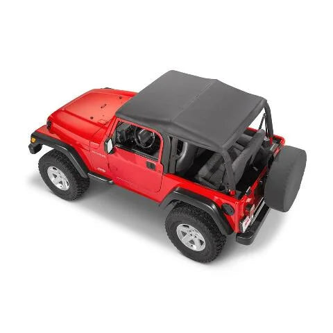 TrailFX JTSB01 Fastback Black Diamond Fabric Soft Top