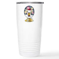 CafePress - Charlie Brown Snow Gl Stainless Steel Travel Mug - Insulated Stainless Steel Travel Tumbler 20 oz.