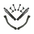 For Dodge Jeep 8pc Rear Upper Lower Control Lateral Toe Arms Sway Bar Links