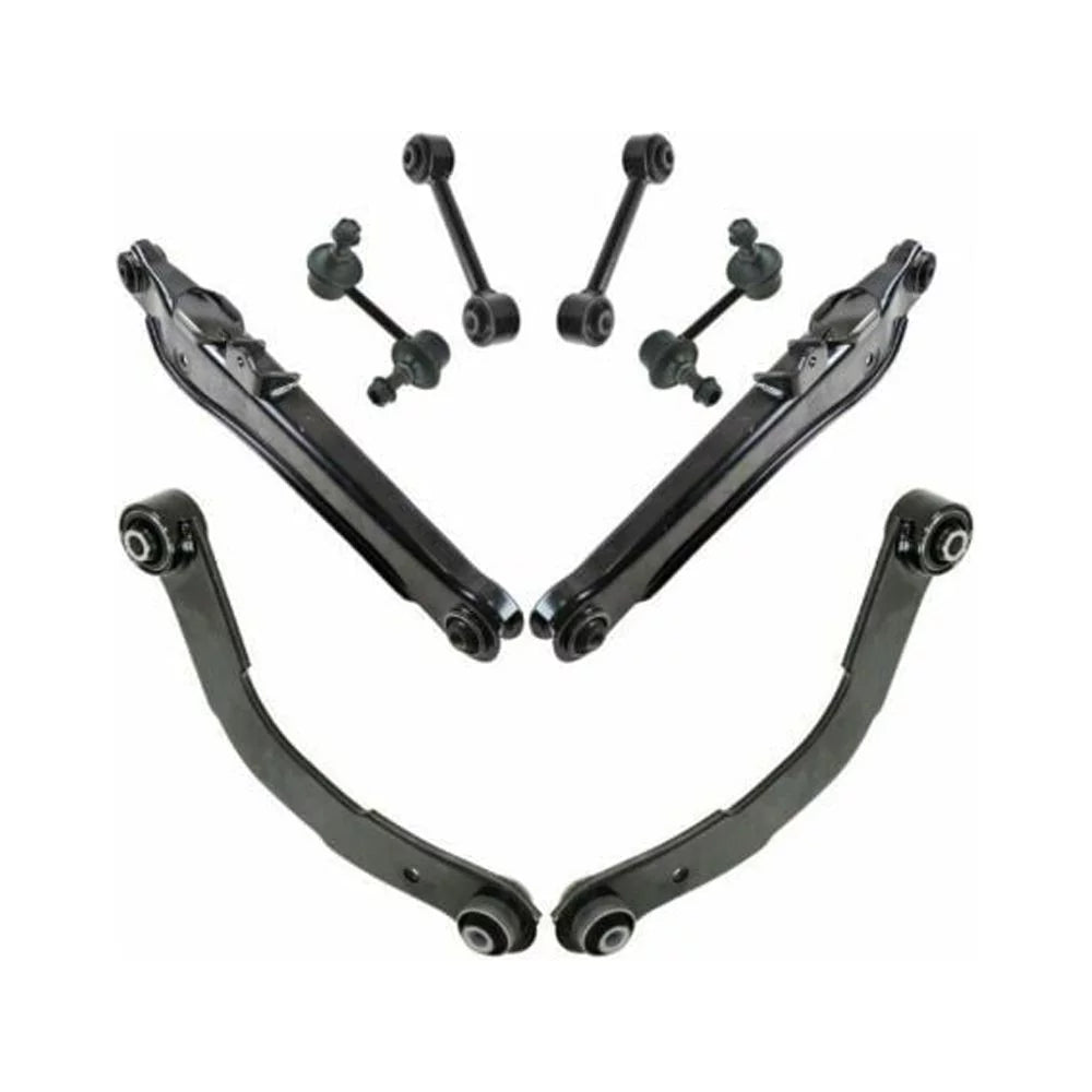 For Dodge Jeep 8pc Rear Upper Lower Control Lateral Toe Arms Sway Bar Links