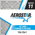 Aerostar 10x10x1 MERV  11,  Air Filter, 10 x 10 x 1, Box of 4