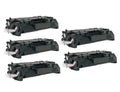 PrinterDash Compatible Replacement for HEWCE505AL_5PK - Black
