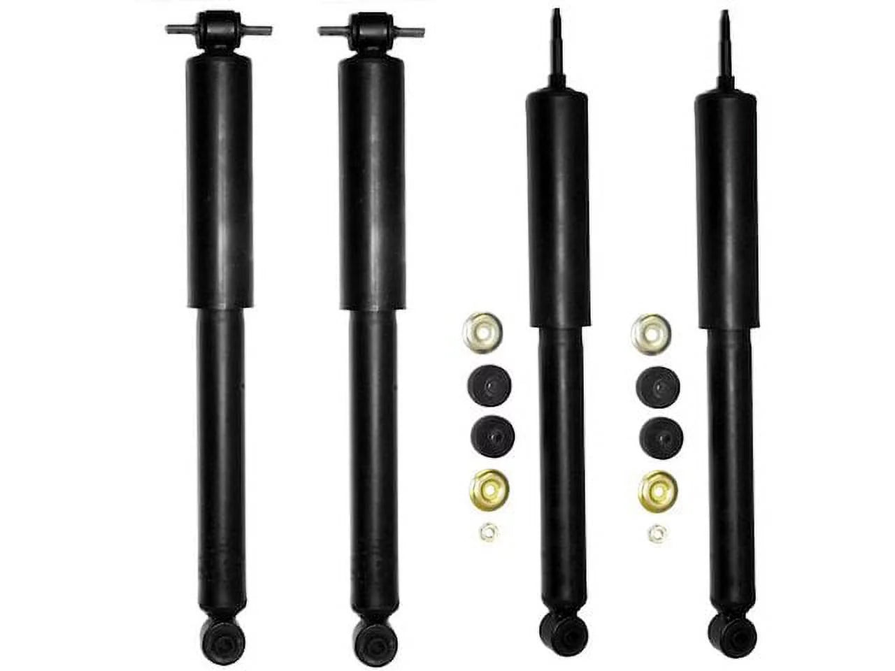 Front and Rear Shock Absorber Kit - 2-Piece - Compatible with 2007 - 2016 Jeep Wrangler 2008 2009 2010 2011 2012 2013 2014 2015