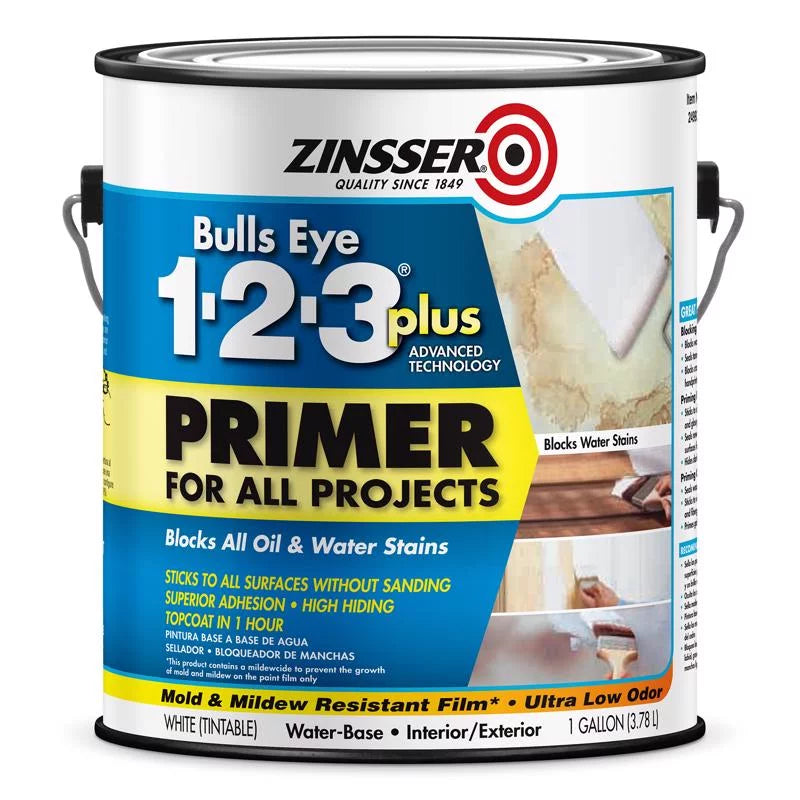 Zinsser Bulls Eye 123 Plus Primer 1 Gl 1-Pack