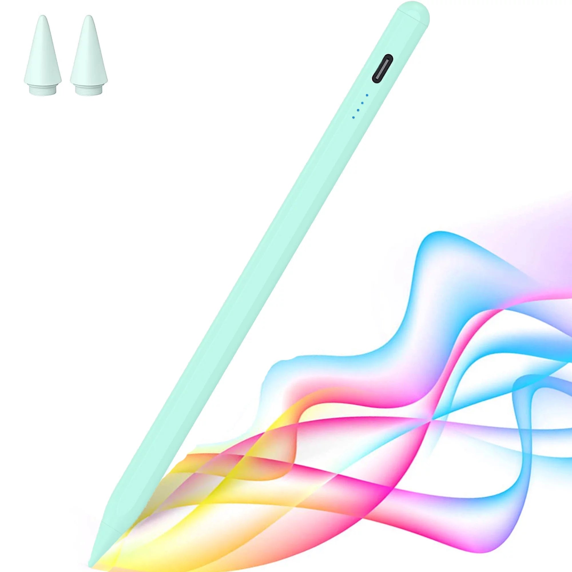 Stylus Pen for Apple iPad, Palm Rejection & Tilt Active 1st 2nd Generation Pencil Compatible with iPad Pro 11/12.9, iPad 9/8/7/6, iPad Air 4/3, iPad Mini 6/5, Green