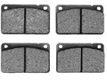 Front Brake Pad Set - Compatible with 1975 - 1989 Volvo 244 1976 1977 1978 1979 1980 1981 1982 1983 1984 1985 1986 1987 1988