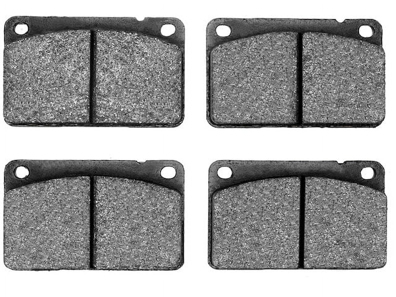 Front Brake Pad Set - Compatible with 1975 - 1989 Volvo 244 1976 1977 1978 1979 1980 1981 1982 1983 1984 1985 1986 1987 1988