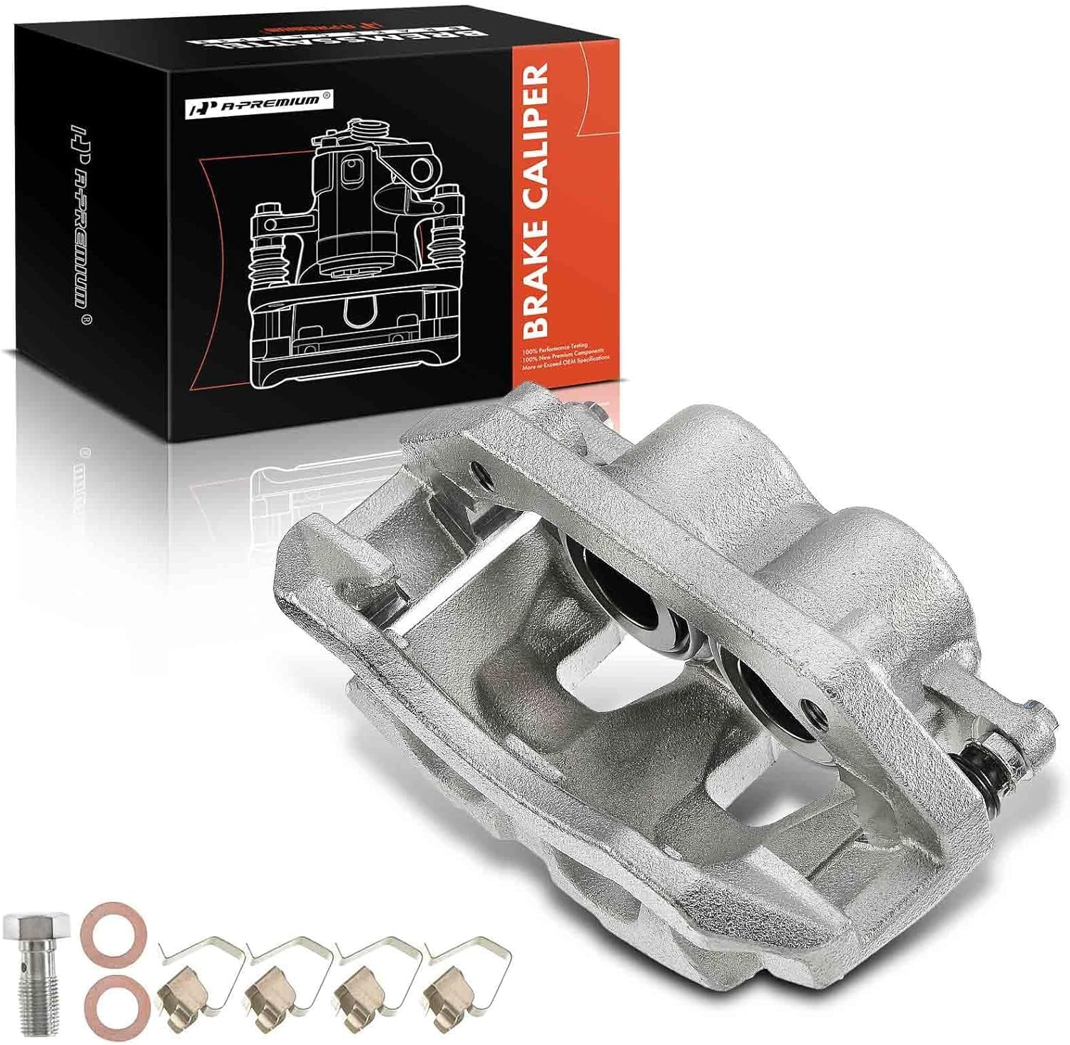 A-Premium Disc Brake Caliper Assembly with Bracket Replacement for Aspen Dodge Dakota Durango Ram 1500 Ram 1500 Dakota 2007-2017 Front