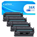 26X Black Toner Cartridge Compatible for HP 26X CF226X 26A CF226A Laserjet Pro M402dn M402n M402dw MFP M426fdw M426fdn M426dw M402 M426 High-Yield Printer Ink (CF226XD 4-Pack)