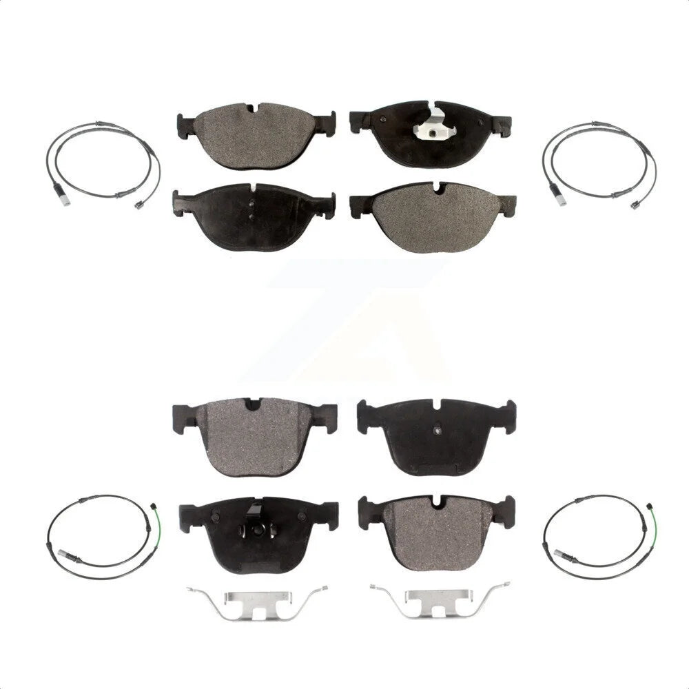 Transit Auto - Front Rear Ceramic Disc Brake Pads And Wear Sensors Kit For BMW 535i GT xDrive 550i KTW-100639