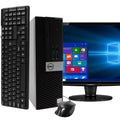 DELL Optiplex 3040 Desktop Computer PC, Intel Quad-Core i5, 2TB HDD, 16GB DDR3 RAM, Windows 10 Pro, DVD, WIFI, 19in Monitor, USB Keyboard and Mouse (Used - Like New)