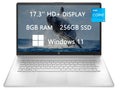 HP 17 HD+ Laptop, 2023 Newest Upgrade, Intel Core i3-1125G4 (Quad-core), 8GB RAM, 256GB SSD, Webcam, Wi-Fi, HDMI, USB-C, Fast Charge,Bluetooth, Windows 11, School and Business Ready, ROKC HDMI Cable