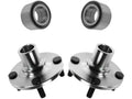 Rear Wheel Hub and Bearing Kit - 4 Piece - Compatible with 1990 - 1997, 1999 - 2005 Mazda Miata 1991 1992 1993 1994 1995 1996 2000 2001 2002 2003 2004