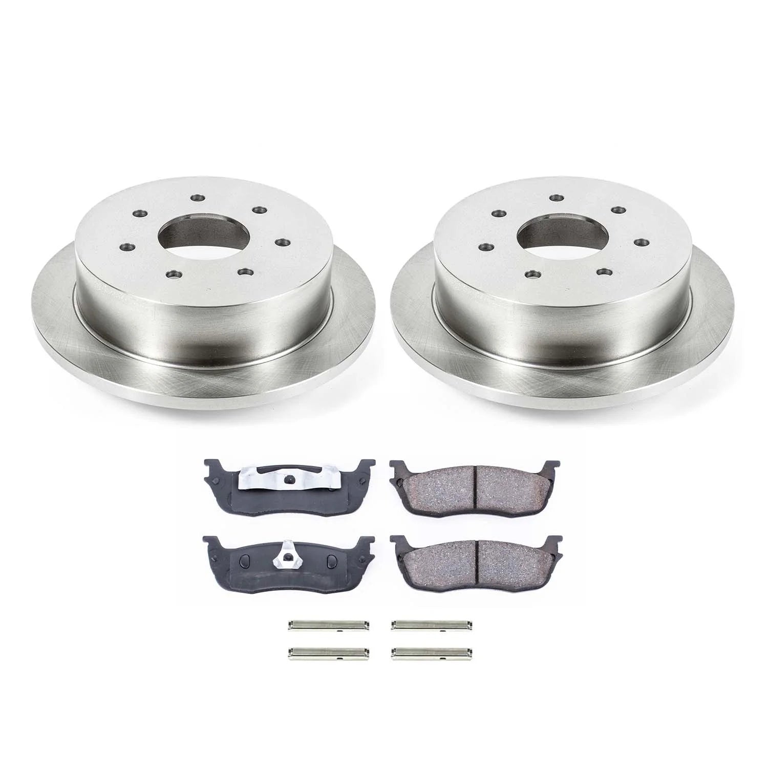 Ultimate Brakes Rear Semi-Metallic Brake Pad and Rotor Kit with Hardware WM81387