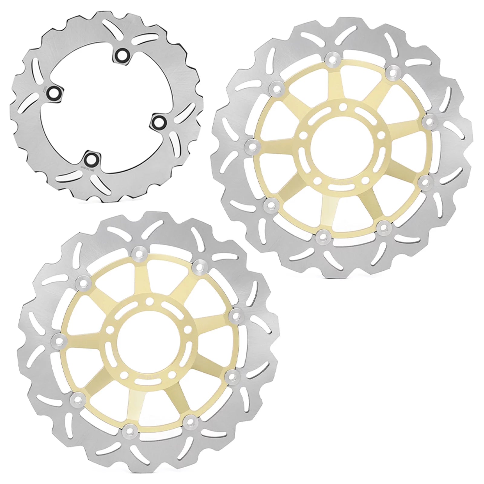 3PCs Front Rear Brake Discs Rotors For TRIUMPH Speed Triple 1050 05-07 2005 2006 2007