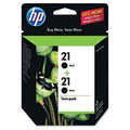 HP 21 Black Original Ink Cartridges, 2 pack (C9508FN)