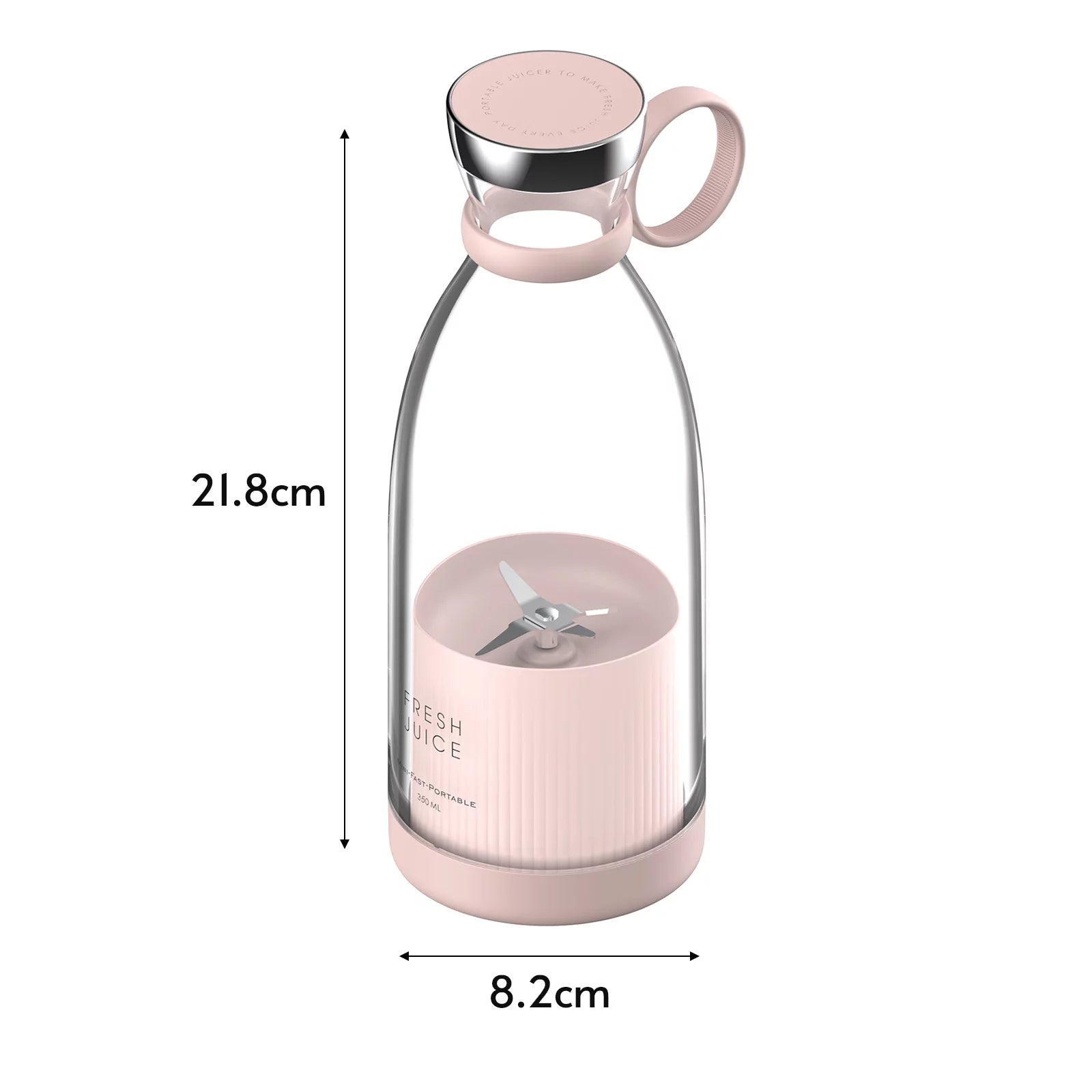 Anself Fast Blender 350ml Juicer Cup with Wireless Charging, Perfect for Smoothie Milkshake Juice