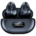 True Wireless Open Ear Sports Headphones, Noise Cancelling -80H Playback, Bluetooth Headphones Compatible with Apple and Android, Bluetooth Clip On Ear Sports Headphones, Sport Work Gaming