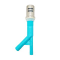 Thrifco 4402291 5/8 Inch x 7/8 Inch Dishwasher Air Gap Body with Flanged / Skirted Air Gap Metal Cap in Satin Nickel