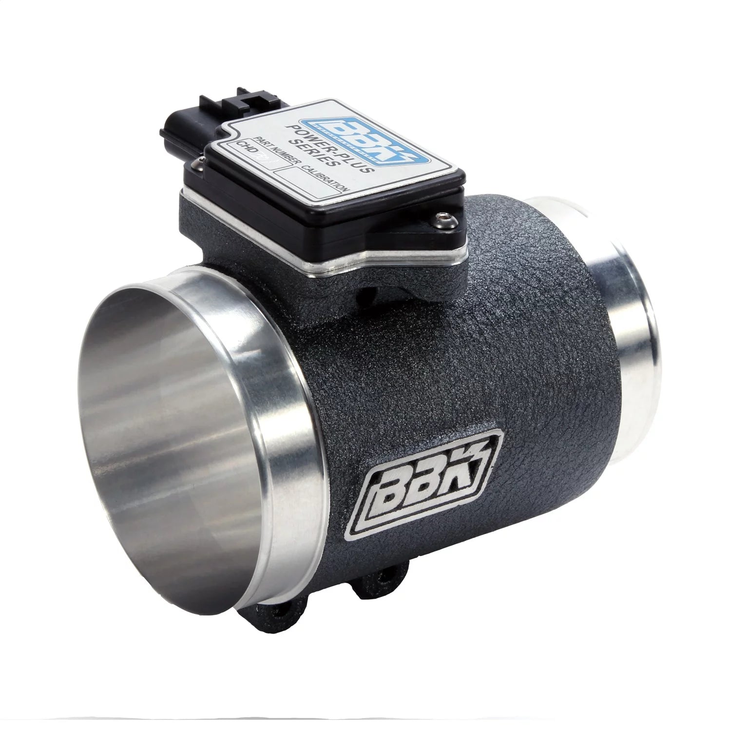 BBK Performance 8004 76mm Mass Air Meter Black Cold Air 24# Calibration Fits select: 1986-1993 FORD MUSTANG