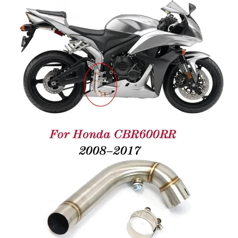 2024 Exhaust System Escape Moto Modified Middle Link Pipe Tube Slip On For CBR600RR 2008-2016 Years