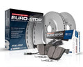 Power Stop Rear Euro-Stop ECE-R90 Certified Brake Pad and Rotor Kit ESK848 Fits 2001 Audi TT
