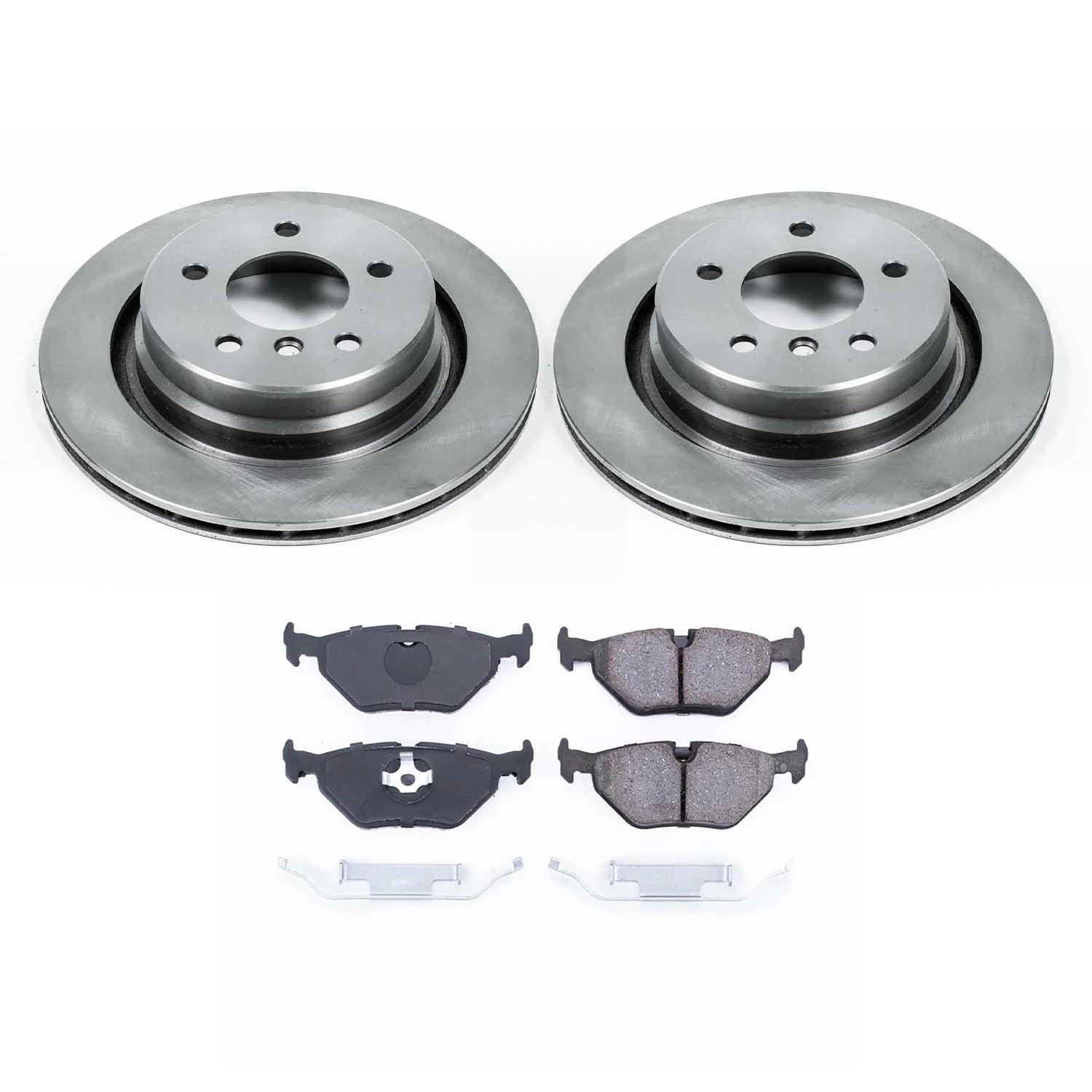 Ultimate Brakes Rear Semi-Metallic Brake Pad and Rotor Kit with Hardware WM80397