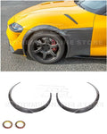 Replacement for 2020-Present Toyota GR Supra Models | JDM Artisan Spirit Style Carbon Fiber Front Side Wheel Trim Molding Fender Flare Extension