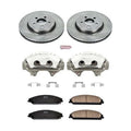 Power Stop Front Stock Replacement Brake Pad and Rotor Kit with Calipers KCOE2560A