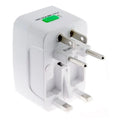 Travel USB Port International Charger Adapter Plug Converter AC Power World P2A for iPhone XS Max XR X 7 Plus, iPad Pro 11 Mini 4 Air 2, 8 PLUS 6S Plus 6 Plus, 9.7, Pro Max, 12.9 10.5 3