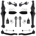 Detroit Axle - 12pc Front End Suspension Kit for 1998-2002 Honda Accord 1999-2003 TL 2001-2003 CL 2 Lower Control Arms 2 Lower Ball Joints 4 Inner Outer Tie Rods 2 Sway Bar Links 2 Boots Replacement
