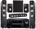 Onkyo 7.2 -Channel Wireless Bluetooth 4K 3D A/V Surround Sound Receiver + Polk Multimedia Home Theater Speaker System