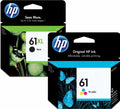 HP Original 61 XL Black and 61 Color (STD) (Tricolor) Inkjet Cartridge Combination