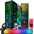 Restored Gaming Desktop PC, Intel i7 4th Gen, TechMagnet Zeus Pro 6, AMD RX 6400, 8GB RAM ARGB, 1TB SSD + 2TB HDD, RGB Front Panel 385 patterns, RGB Kit, Win 10 Pro (Refurbished)