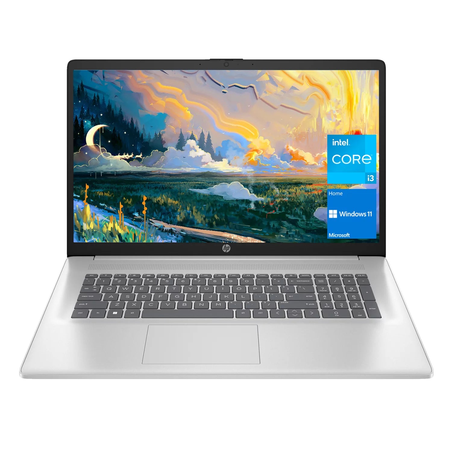 HP 17 Laptop, 17.3¡± HD+ Display, 11th Gen Intel Core i3-1125G4 Processor, 16GB RAM, 1TB SSD, Wi-Fi, HDMI, Webcam, Windows 11 Home, Silver