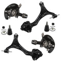 Detroit Axle - Front Steering Knuckles & Wheel Hub Bearings Lower Control Arms Ball Joints Replacement for 2013-2016 Honda Accord w/Auto Trans