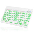 UX030 Lightweight Ergonomic Keyboard with Background RGB Light, Multi Device slim Rechargeable Keyboard Bluetooth 5.1 and 2.4GHz Stable Connection Keyboard for HP ProBook 650 G2 Laptop