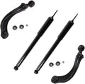 Detroit Axle - Rear Shock Absorbers + Upper Control Arms Replacement for 2000-2011 Ford Focus (Excludes Wagon or SVT; Excludes ST or RS) - 4pc Set