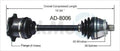 CV Axle Shaft Fits select: 1998-2005 VOLKSWAGEN PASSAT, 2000-2002 AUDI S4