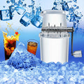 Portable Transparent Manual Hand Crank Operated Stainless Steel Shaved Ice Machine Mini Household Tabletop Small Ice Crusher 9.41 x 6.30 x 4.72inches