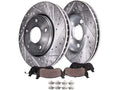 Front Brake Pad and Rotor Kit - Compatible with 2005 - 2015 Toyota Tacoma 2006 2007 2008 2009 2010 2011 2012 2013 2014