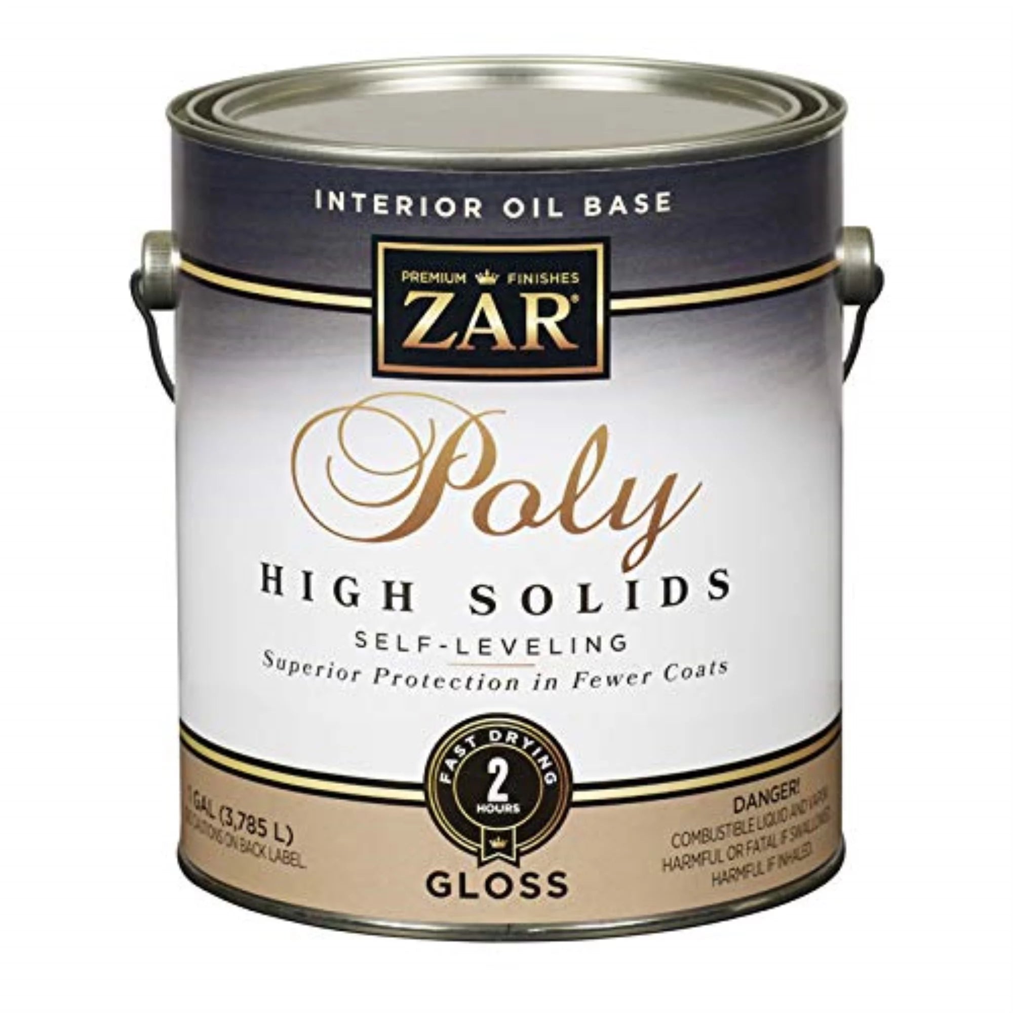 1806090 ZAR POLY HS INT GLS GL ZAR Gloss Clear Oil-Based Polyurethane 1 gal