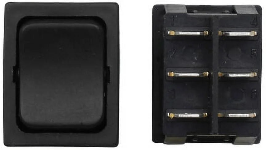 1 pack-Valterra DG415VP Heavy Duty 12V Momentary On/Off DPDT Switch - Black