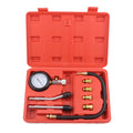 Petrol Engine Tester Kit Gases Engine Cylinder Compressor Gauge Meter Testing Tool Set for Automotives Motorcycle Repairing