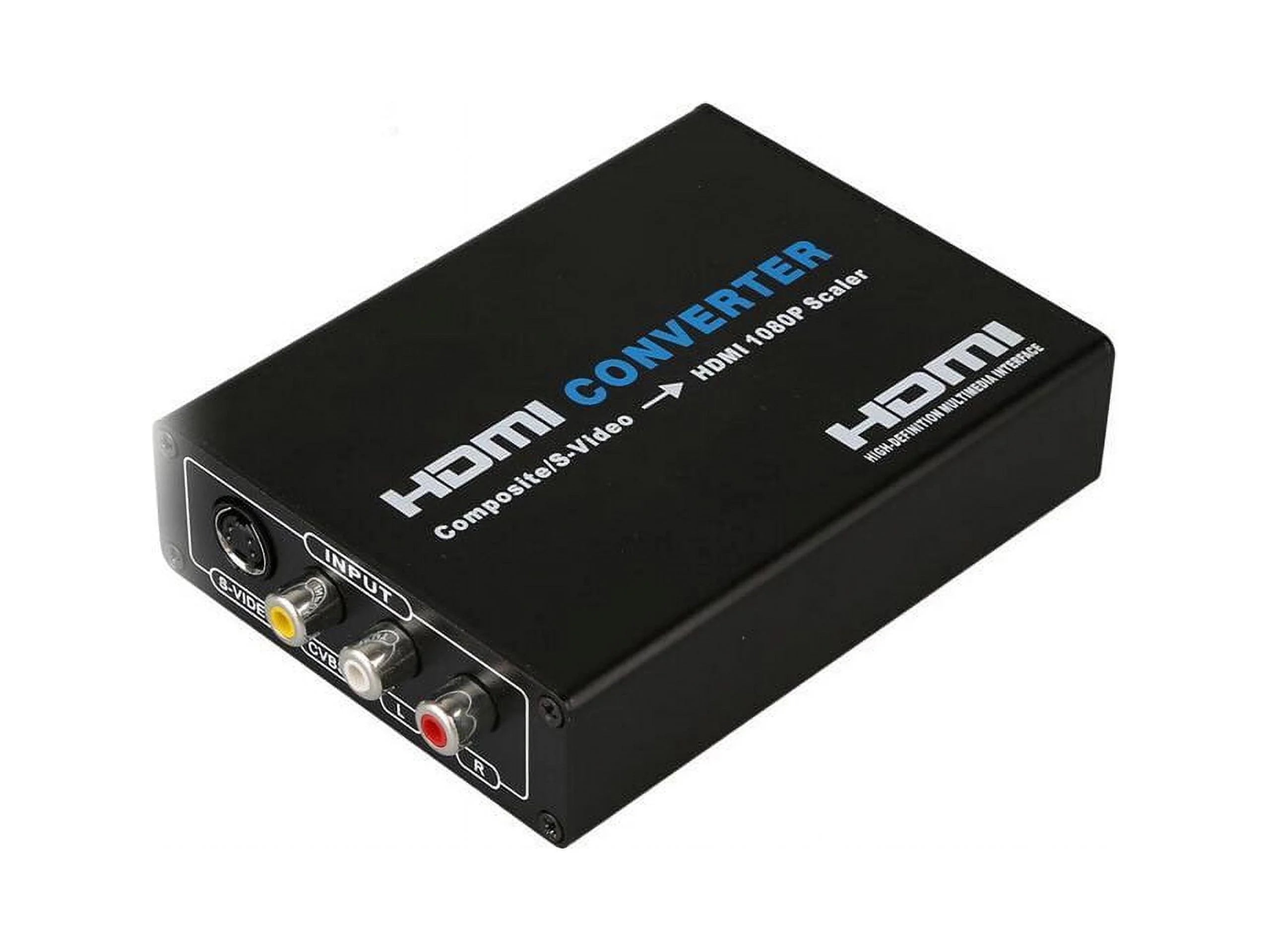 Av+s-video to hdmi S port to HDMI AV HDMI S-VIDEO HD full 1080P splitter S-Video & Composite RCA to HDMI Converter AV Adapter - R/L Audio - 1080P Scaler