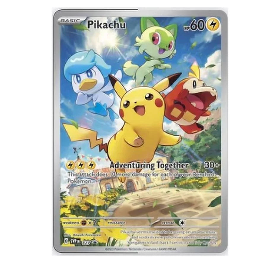 Pokemon Pikachu SVP 027 Paldea Evolved Elite Trainer Box Black Star Promo