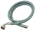 Eastman 41043 Braided Dishwasher Connector Hose, 3/4 in Inlet, Fht Inlet, 3/8 in Outlet, Compression Outlet, 6 Ft L,Each