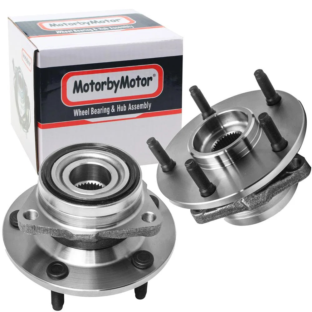 (4WD) Front Wheel Bearing & Hub Assembly Fits for 1994-1999 Dodge Ram 1500 Pickup Wheel Hub w/5 Lugs, (4x4, Non ABS)-515006 (Set of 2)