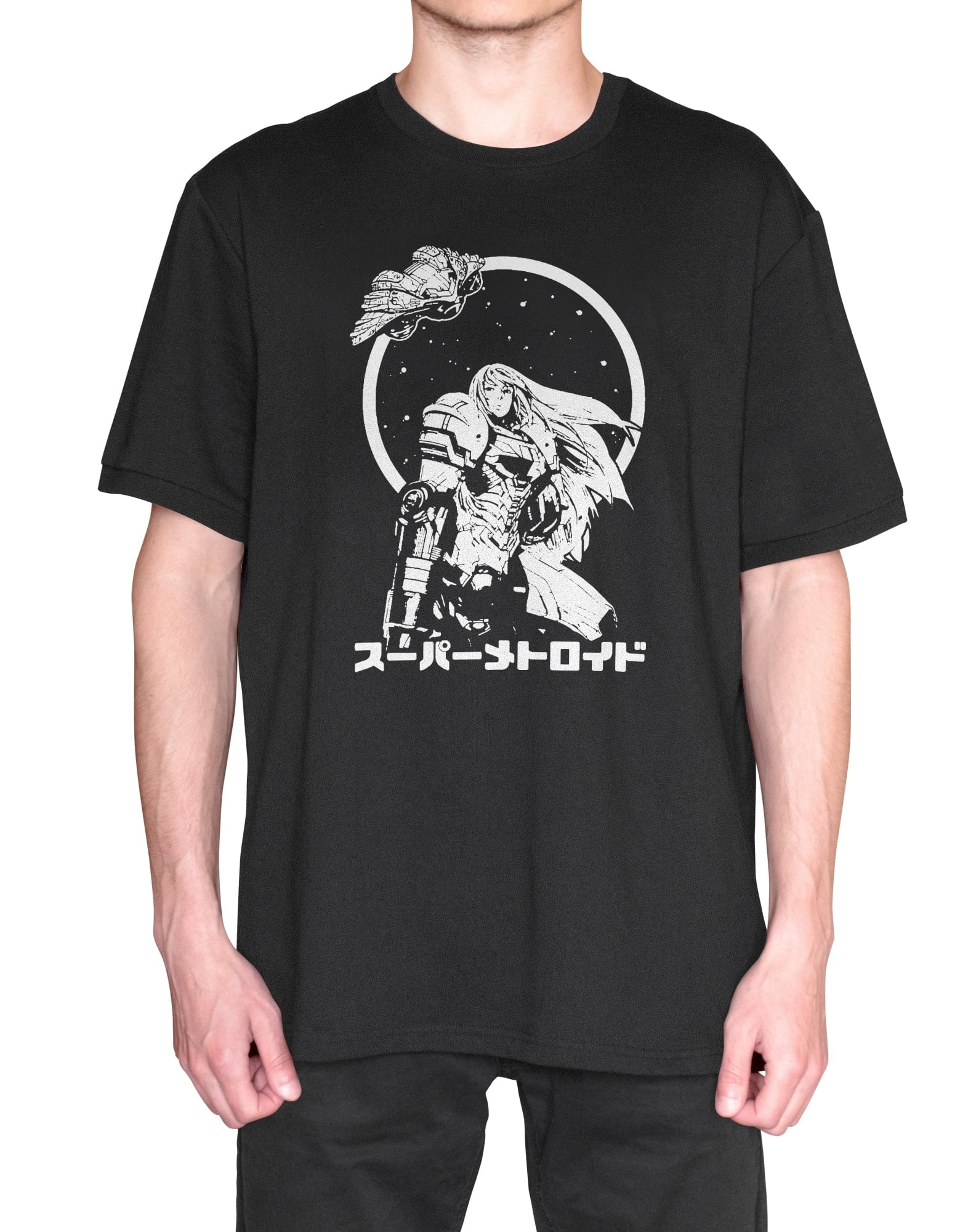 Revel Shore Japanese Samus Metroid Inspired Interstellar Grunge Shirt(XX-Large)